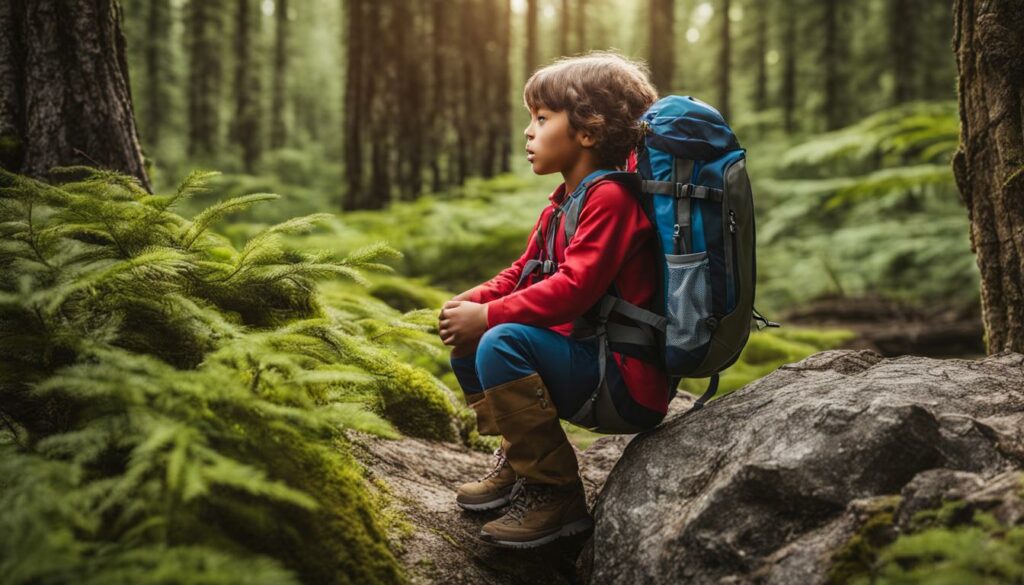 child-size hiking backpack image